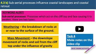 43 b  Waves and subaerial processes [upl. by Arutak]