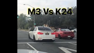 Bmw M3 vs DC2 Stock k24 [upl. by Stockwell803]