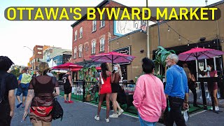 Saturday Night Downtown Ottawa Byward Market Walk August 2021 [upl. by Ketti]