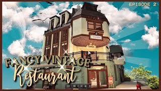 Bloxburg Townside Series ☀️ Fancy Vintage Restaurant ➵ Episode 2 [upl. by Hollie]