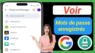 Comment afficher les mots de passe enregistrés sur votre mobile [upl. by Seidnac]