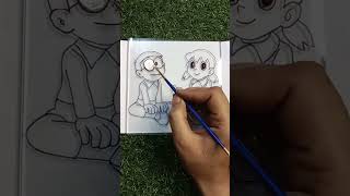 Nobita Suzuka drawing proposed truelove love sizuka nobita funnyshorts loveshorts proposes [upl. by Kevyn]