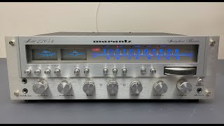 Marantz 2265B Vintage Receiver  Demo video after repair amp restoration [upl. by Guendolen]