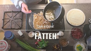 Fatteh  Pita with Chickpeas and Yogurt  Laventine Dish Recipe [upl. by Ferreby]