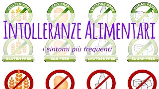 I sintomi più frequenti delle intolleranze alimentari [upl. by Sitoel]