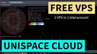 Free VPS Tutorial  2 VPS in 1 Trial Account  Unispace Free VPS Trial Method [upl. by Carmen]