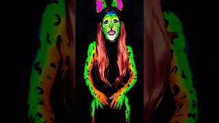 skinscapes nyssa lisafrank neonbodypaint occosplay [upl. by Hofmann]