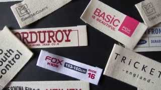 Cotton Labels Printed Cotton Labels for Clothing 100 Natural Cotton Affordable [upl. by Aserat]