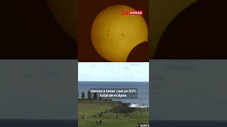 Eclipse solar Anular 2024  Rapa Nui eclipsesolar chile rapanui [upl. by Atekan]