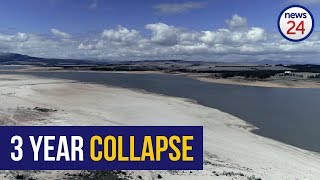 WATCH Theewaterskloof Dams 3 year collapse in 60 seconds [upl. by Aenet]