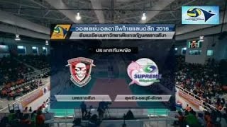 Supreme VC vs Nakhonratchasima  Volleyball Thailand League 2016 [upl. by Alenairam430]