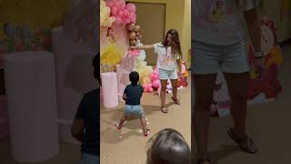 Son tries to break piñata to take all the candy shorts [upl. by Yzzo]