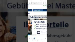 HOW TO REGISTER GEBÜHRENFREI GOLD MASTER CARD AND CREATE LOGIN DETAILS [upl. by Natanoj]