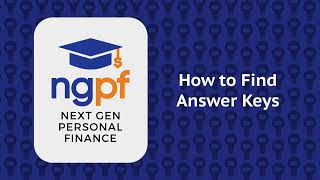 Finding NGPF Answer Keys and Assessments [upl. by Grussing499]