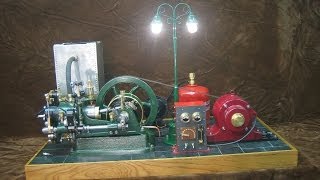 Model Gas Engine Lighting Plant [upl. by Nosittam541]