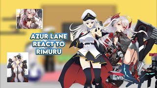 Azur lane react to Rimuru as the new commander Gacha reaction AU ship Rimuru x Ciel x Harem [upl. by Hael962]