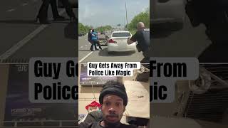 GUY GETS AWAY FROM POLICE LIKE MAGIC police infiniti shorts justcarvids [upl. by Ahsekahs]