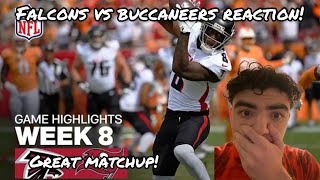 INSANE GAME Atlanta Falcons vs Tampa Bay Buccaneers Highlights  NFL 2024 Season Week 8  REACTION [upl. by Dnalevets]