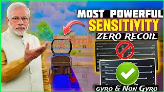 POWER OF🔥31 UPDATE ZERO RECOIL SENSITIVITY BGMI 31 UPDATE LASER SPRAY SENSITIVITY GYRO amp NO GYRO [upl. by Erhard]