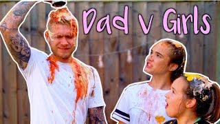 EAT IT OR WEAR IT CHALLENGE  DAD vs DAUGHTERS [upl. by Normandy]