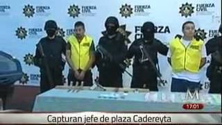 Detienen a líder de grupo delictivo en Cadereyta NL [upl. by Idleman]