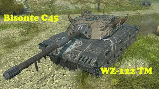 Bisonte C45 ● WZ122 TM  WoT Blitz UZ Gaming [upl. by Anilag979]