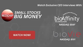 RedChip TV Highlights bioAffinity Technologies NASDAQ BIAF amp BioVie Inc NASDAQ BIVI This Week [upl. by Reifnnej750]