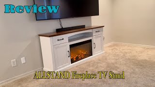 ALLSTAND Fireplace TV Stand Review  Is it Quality [upl. by Vasti]