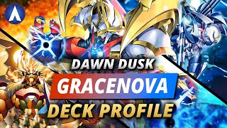 GALAXY POWER GraceNovamon Dawn amp Dusk Deck Profile amp Combo Guide  Digimon Card Game EX5 [upl. by Ahsuatal]