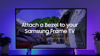 Attach a Bezel to your Samsung Frame TV [upl. by Ecneret]