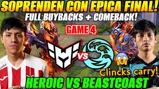 😲Heroic vs Beastcoast Game 4 Bo5 GRAN FINAL🏆Parker SF vs Payk Clincks  ESL One Bangkok 2024 [upl. by Ennaoj]