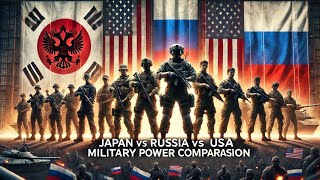 Japan vs Russia vs USA  Military Power Comparison 2024 [upl. by Ahsieyn]