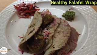 Healthy Falafel Wrap  Falafel Stuffed in Jowar Roti  Diet Recipe  पौष्टिक फलाफल व्राॅप [upl. by Kelton]