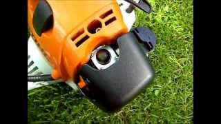 How to start a Stihl 4 Mix engine [upl. by Edmanda216]