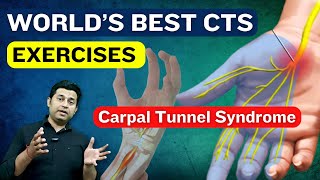 Worlds Best Carpal Tunnel Syndrome Exercises Pain relief without any Injection Surgery [upl. by Annotahs]