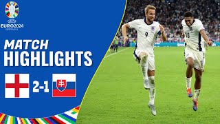 England vs Slovakia  21  Highlights  UEFA Euro 2024  jude bellingham goal [upl. by Vins]