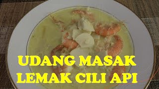 Udang Masak Lemak Cili Api Campur Rebung [upl. by Aehtorod]