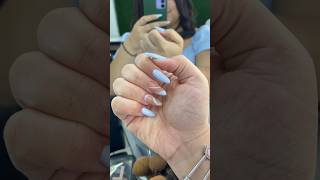 Retocando el gel de calcio de cuccio en mis uñas🩵 [upl. by Nahaj]