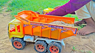 Kids Dumper truck  jcb  Trector  toy truck  cartoon video [upl. by Ellitnahc638]