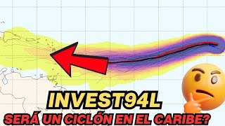 El invest94l rumbo a las antillasmenores  Pudiera ser un ciclón tropical  Te contamos [upl. by Drandell]