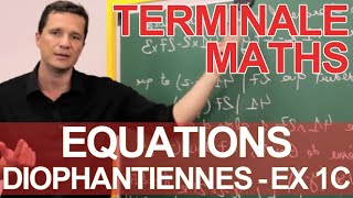 Equations diophantiennes  Ex 1 partie C  MATHS  TS Spé Maths  Les Bons Profs [upl. by Chance]