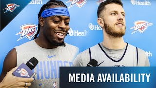 Dort  Hartenstein on Defense and Training Camp  Media Availability  October 3 2024  OKC Thunder [upl. by Zuliram]