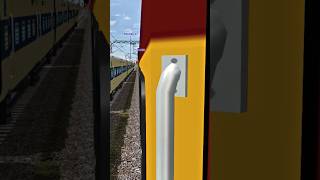 Overtaking Emu By Humsafar Express 😍😱👆 shorts viral youtube msts openrails humsafar express [upl. by Idorb251]