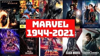 ALL MARVEL MOVIES list 19442021 [upl. by Asirret]