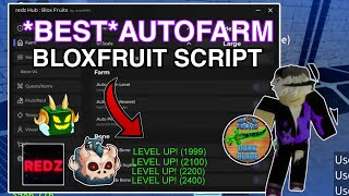 Blox Fruits Script Pastebin AutoFarm Fast Level Rain Fruit Hack  REDz HUB For Mobile And PC [upl. by Sharai]