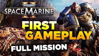 SPACE MARINE 2  HIVE CITY XENOS INVASION  FIRST GAMEPLAY 4K  Warhammer 40000 [upl. by Aiel]