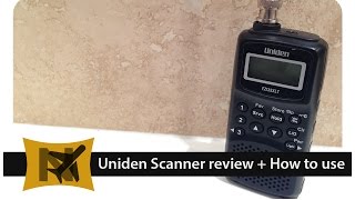 Uniden EZI33XLT Scanner how to use  review Full HD [upl. by Ecnirp175]