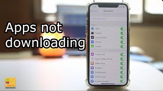 Apps not downloading in iPhone [upl. by Ennaerb245]