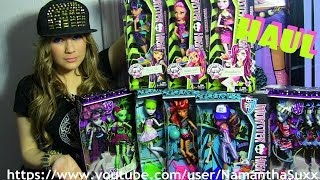 MONSTER HIGH HUGE HAUL GHOUL SPORTS CREEPATERIA amp ZOMBIE SHAKE VIDEO [upl. by Hunt]