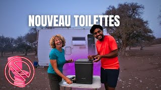 246NOUVEAU TOILETTES POUR NOTRE CAMPING CAR  toilettes sèche a séparation Trelino en van life [upl. by Ecnatsnoc921]